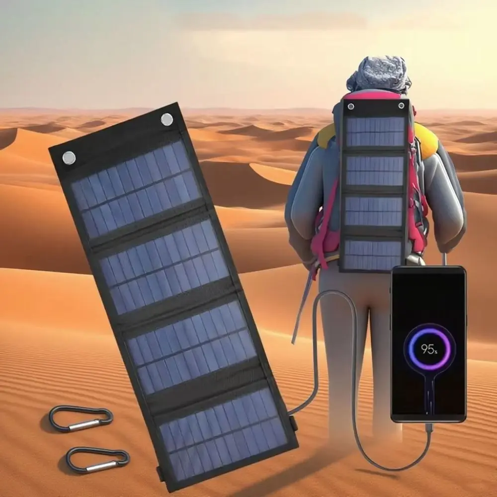 Waterproof 20W Foldable Solar Panel Kit Portable Foldable Design Foldable USB Solar Panel Durable Environment Protection
