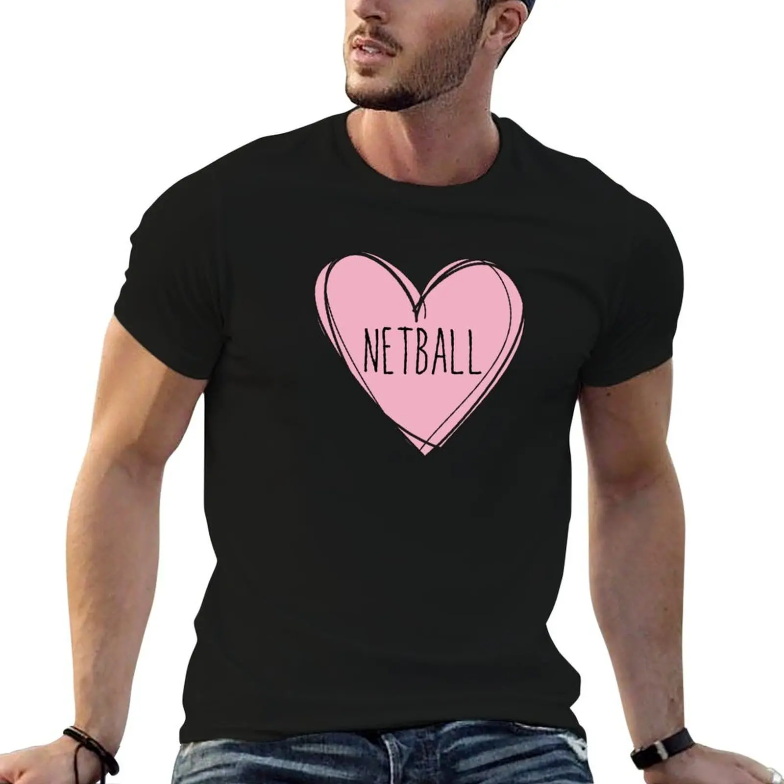 Netball T-Shirt topping man clothes T-shirts for men cotton
