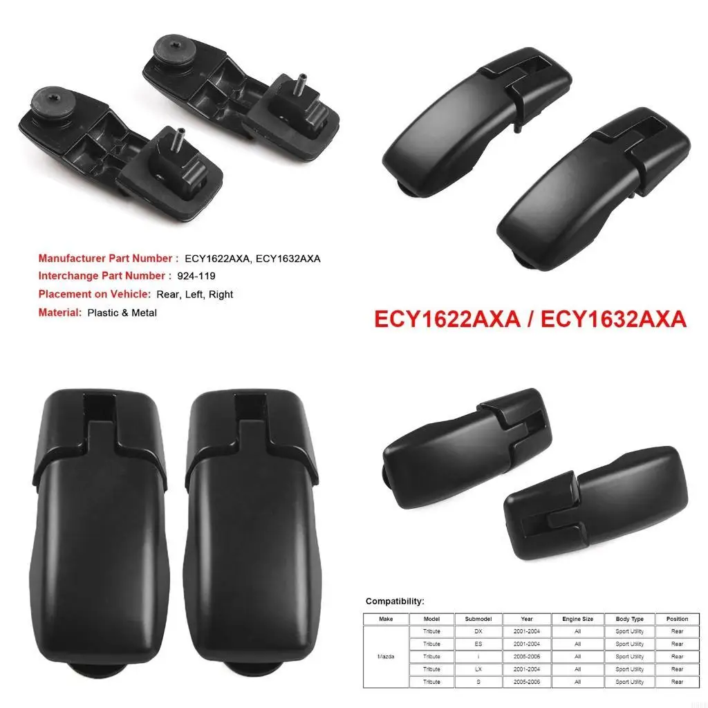 

2001-2006 ECY1-622-AXA ECY1-632-AXA Заднее окно автомобиля, задняя дверь багажника, стеклянная петля, комплект правых и левых