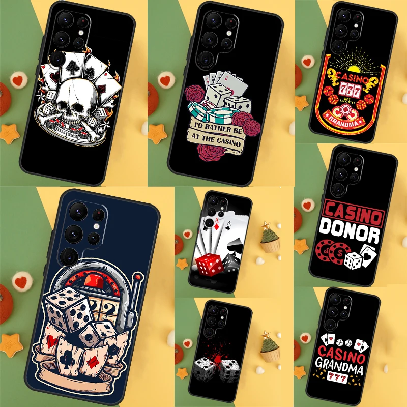 Casino Gambling Funda For Samsung Galaxy S24 Ultra S23 S22 Plus S21 S20 FE S8 S9 S10 Note 10 20 Ultra Case