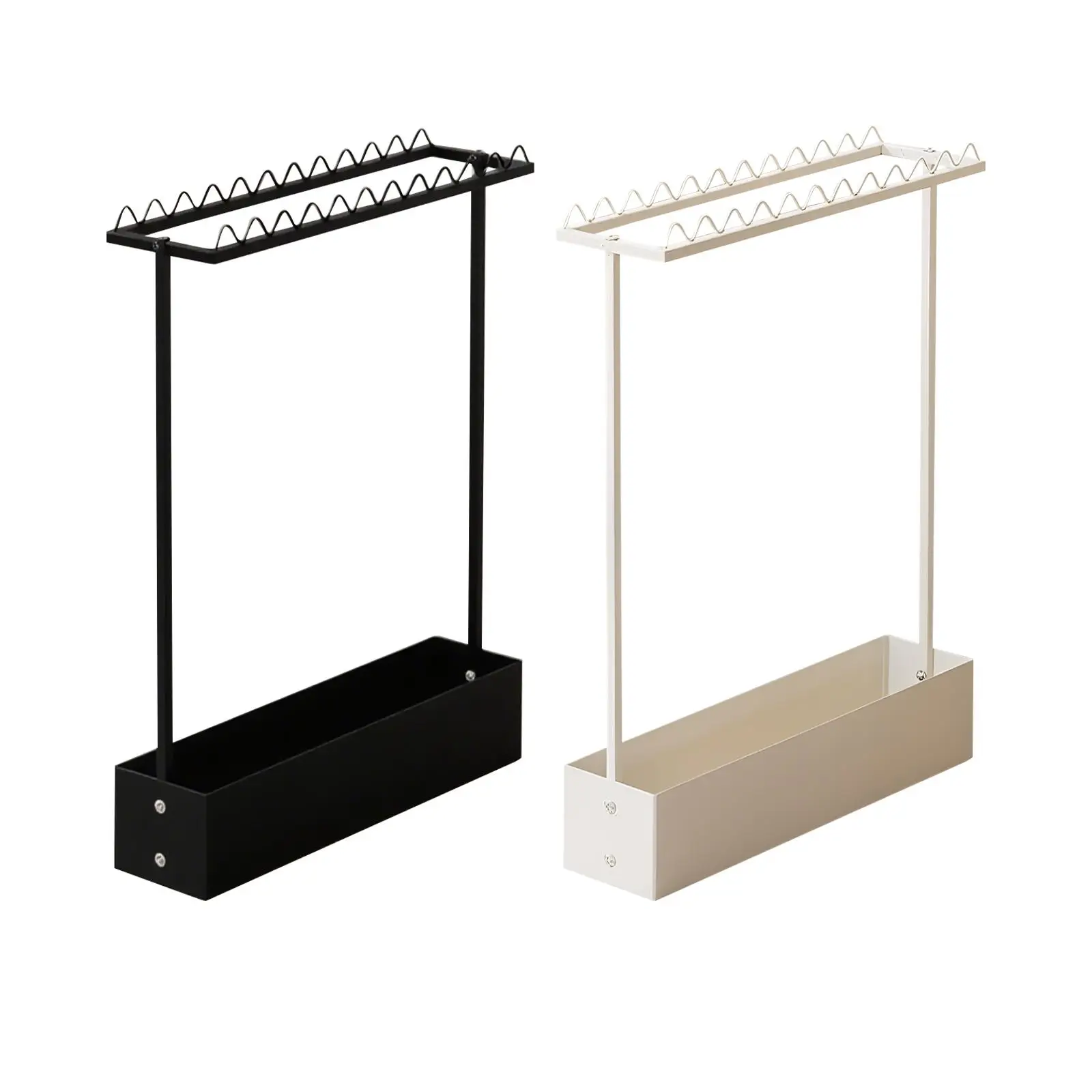 

Стеллаж для хранения ракеток для бадминтона, компактный многофункциональный органайзер для теннисных ракеток из углеродистой стали, прочный держатель для теннисных ракеток