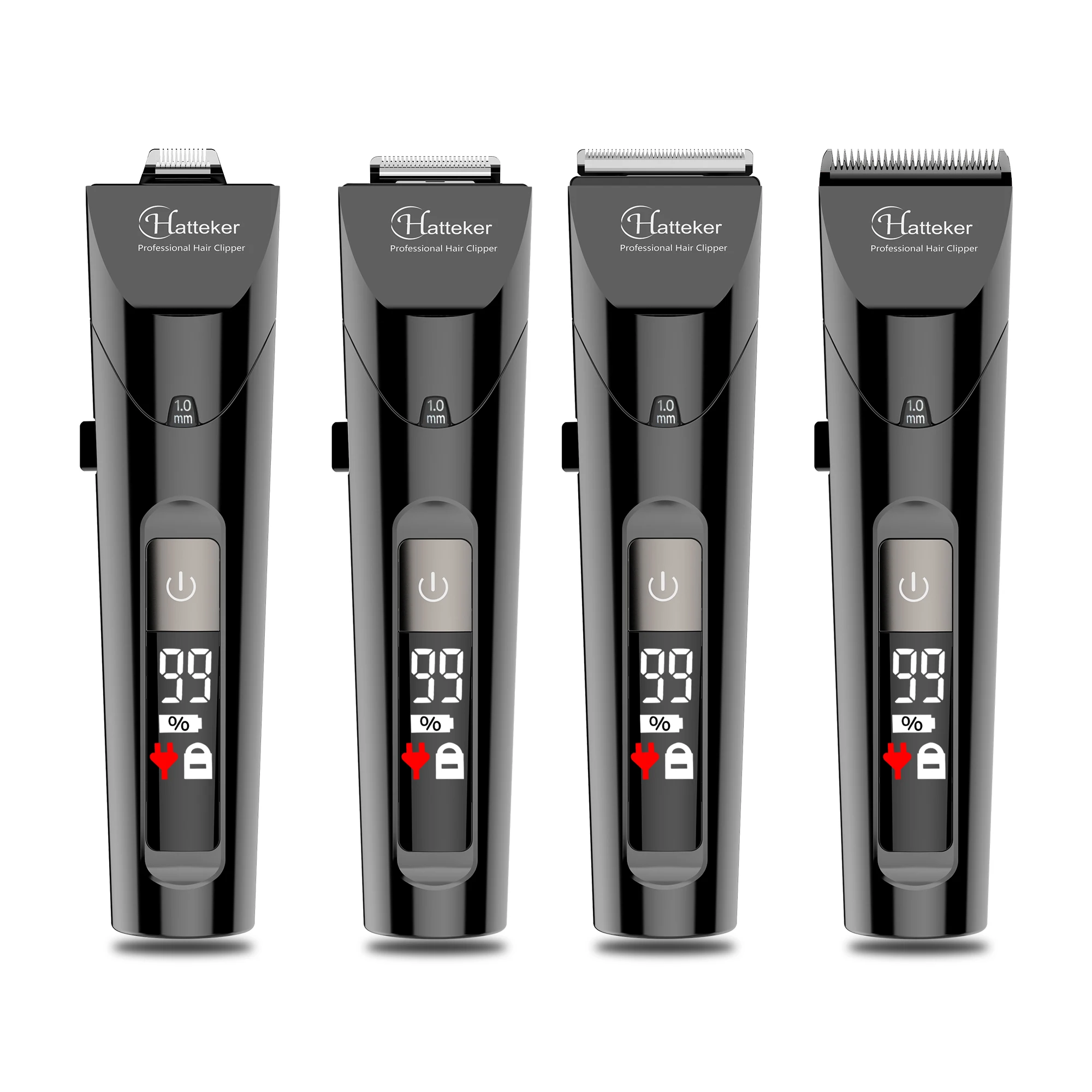 ماكينة قص الشعر الاحترافية من HATTEKER الكل في واحد للرجال ماكينة قص الشعر الكهربائية المقاومة للماء شحن مجاني