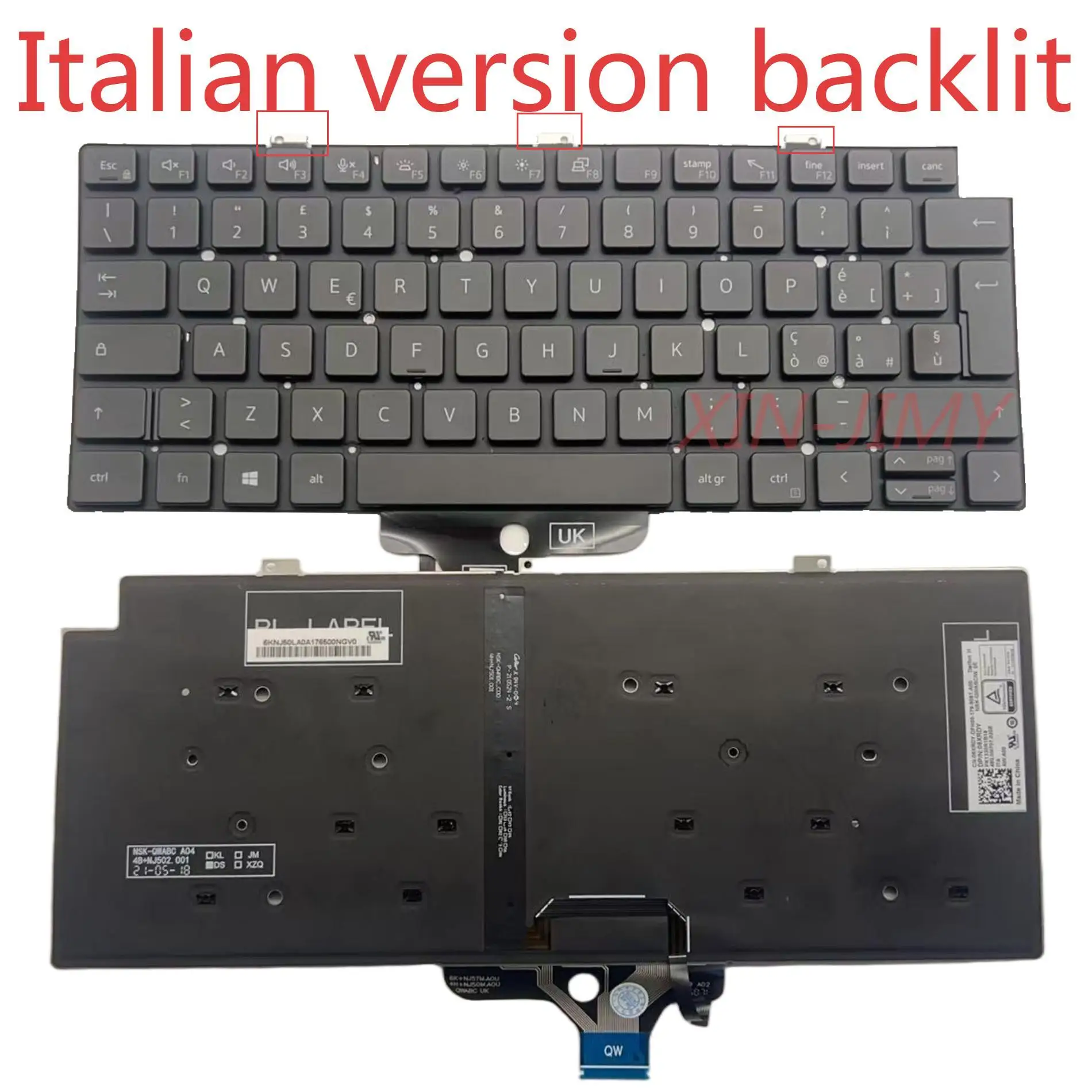 

Итальянская клавиатура с подсветкой 7310 для Dell Latitude 5320 7310 7320 с подсветкой IT