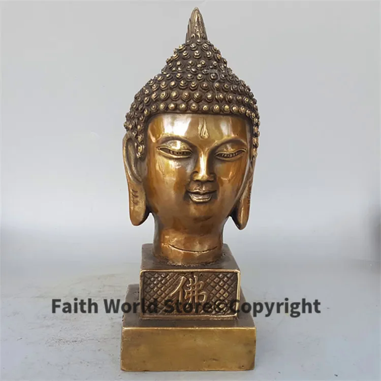 Special offer # TOP art Collection -Buddhism bless Safety and health Thailand bronze figure of the Buddha statue FENG SHUI