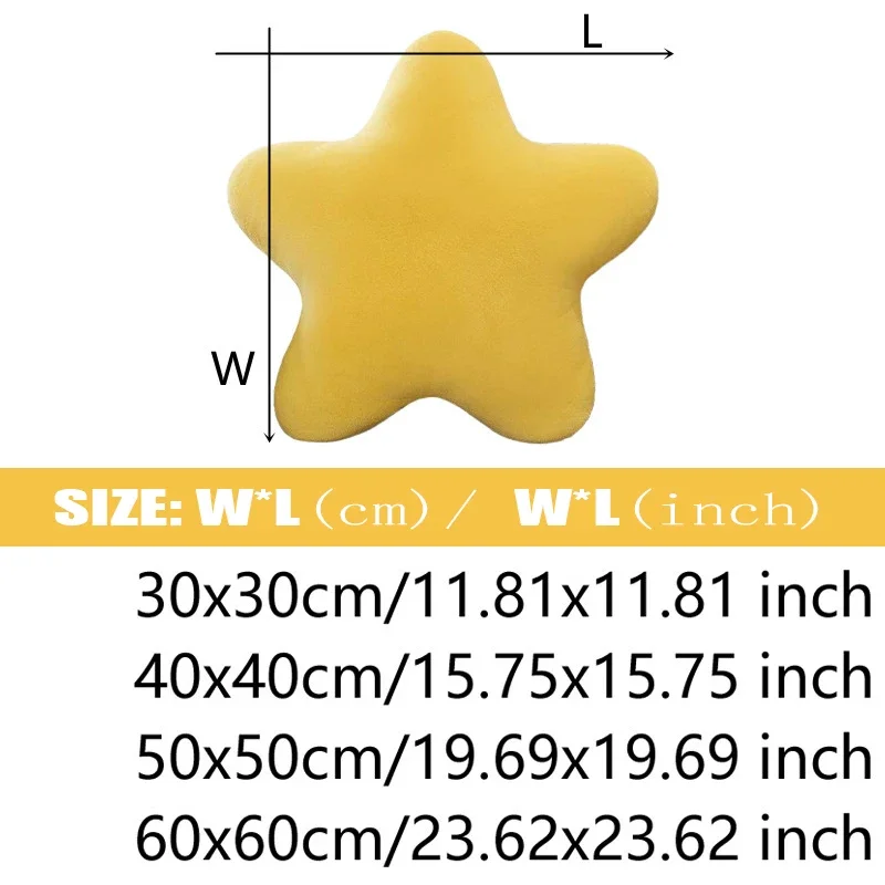 Star Shaped Pillow Decorative Star Pillow for Bed Soft Plush Throw-Pillow Cute Pillows Plush Cushion for Kid Bedroom Living Room