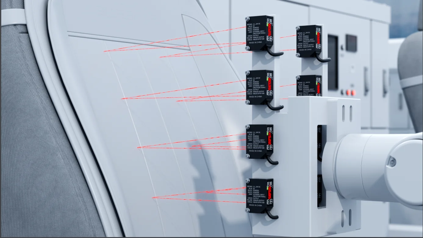 SinceVision SD22-100-485 Compact Optical  Displacement Sensor for Precision Measurement in Automation Equipment Integration