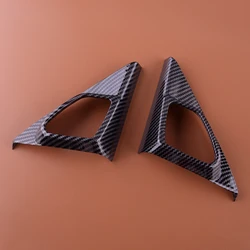 1 Pair Car Front Door Audio Outlet Cover Trim Fit for Honda Accord 2008 2009 2010 2011 2012 2013 Carbon Fiber Style ABS