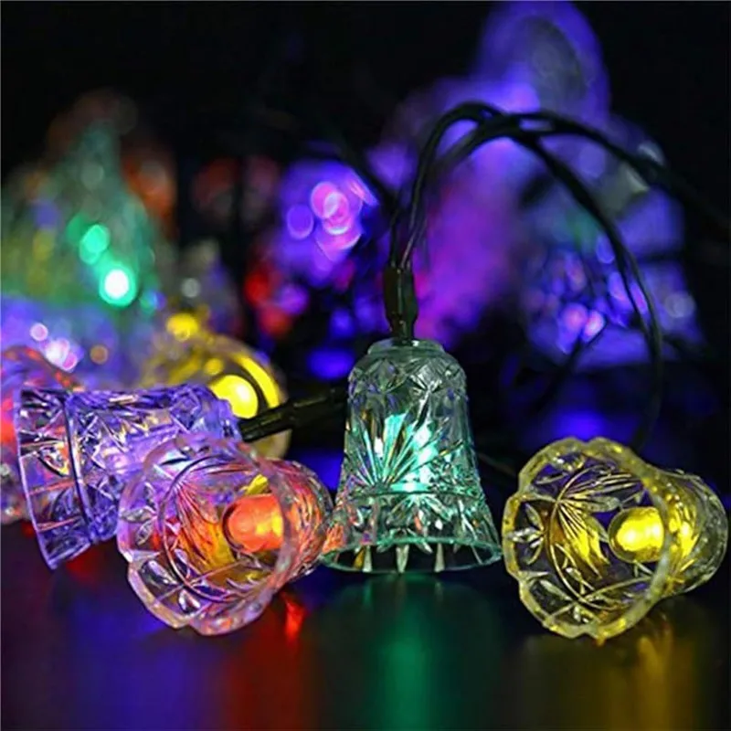 Solar Bell Light String IP44 Waterproof Light Strip Romantic Decorative Lights For Valentine's Day Wedding Proposal Garden 931