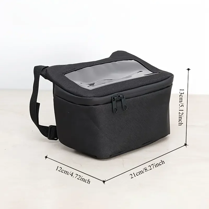 

Motorcycle Dashboard Bag Electric Scooter Front Dashboard Storage Bag Durable Black Storage Bag Motorcycle Storage Box