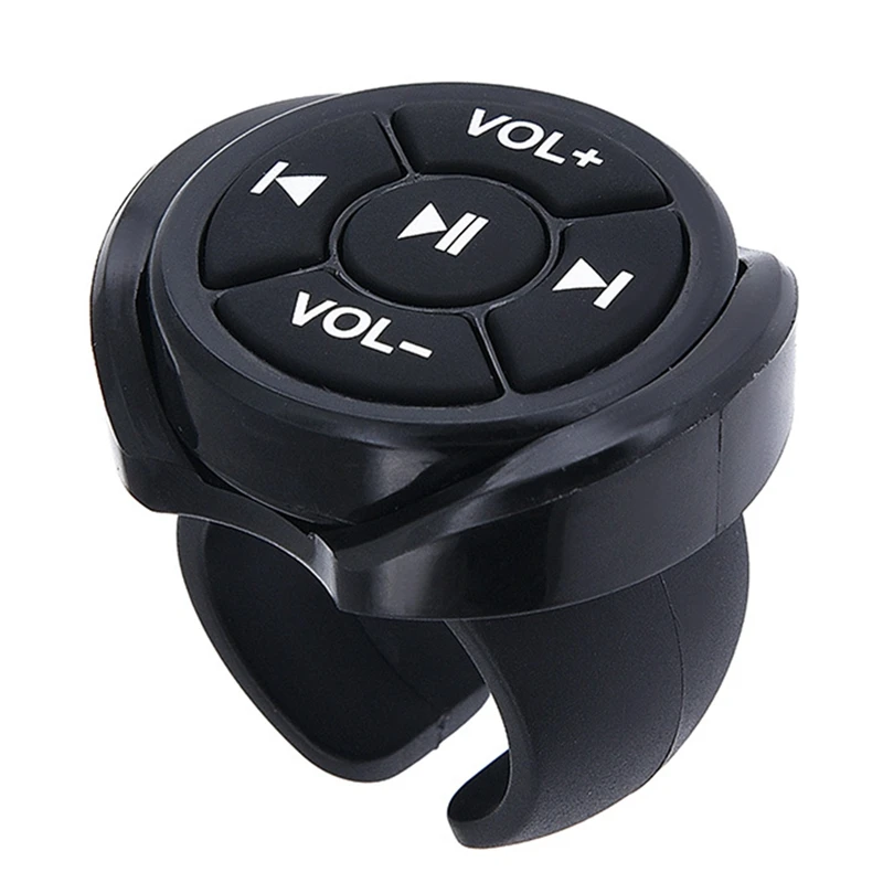 Wireless Bluetooth Media Button Remote Controller Car Motorcycle Bike Steering Wheel Music Play Remote for Phone Tablet