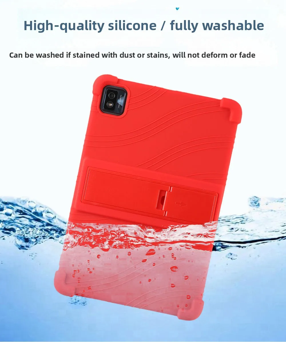 Stoßfeste TPU-Hülle für TCL Tab 10S 9081X 10.1, Robuster Stoßfänger mit Ständer, Mehrere Farben – Detail 8