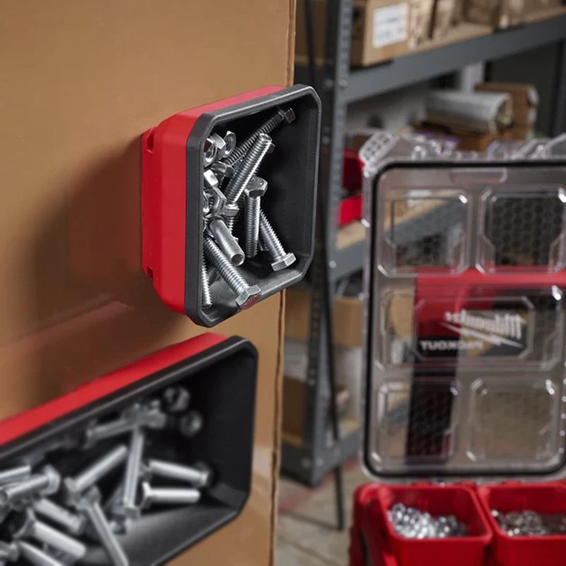 ميلووكي 48-22-8070 PACKOUT صندوق مغناطيسي مقاوم للخدش للسحابات صندوق أدوات مدمج بقوة مغناطيسية عالية