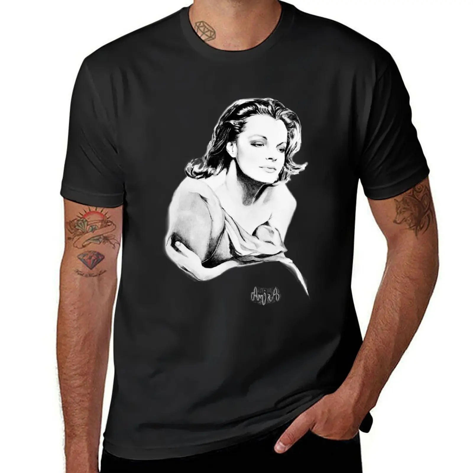 Romy Schneider T-Shirt sports fans plain tshirts for men