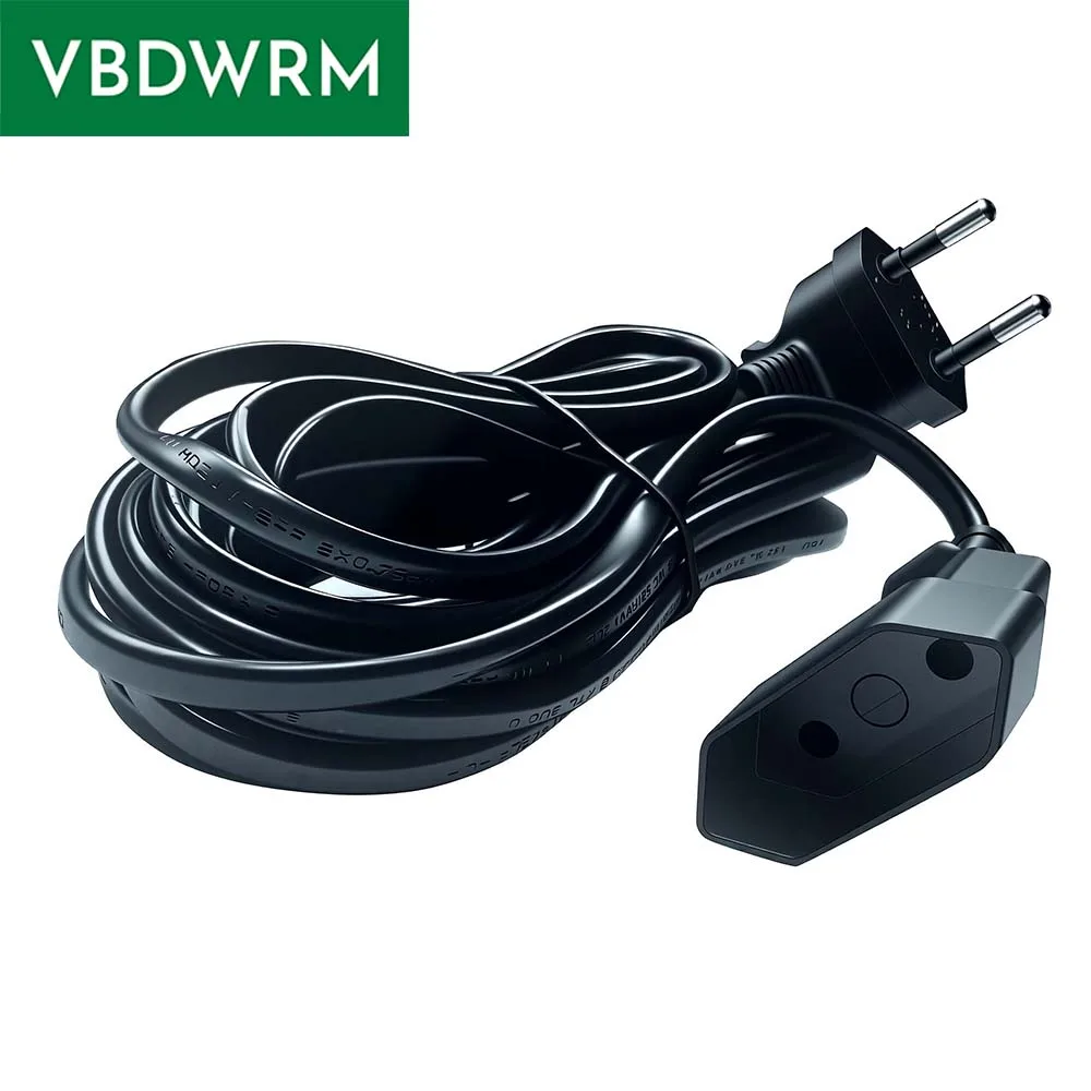 EU Power Extension Cord 2-PIN EU Plug male to female power lead Euro plug to female Socket Power Extension Cable 5M/3M/1.5M/0.3M