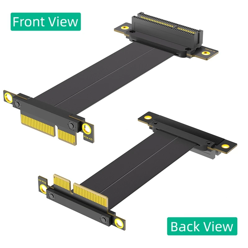 AU61-PCI-E PCI Express 4.0 4X verlengkabel (dubbele verticale 90 graden richting)