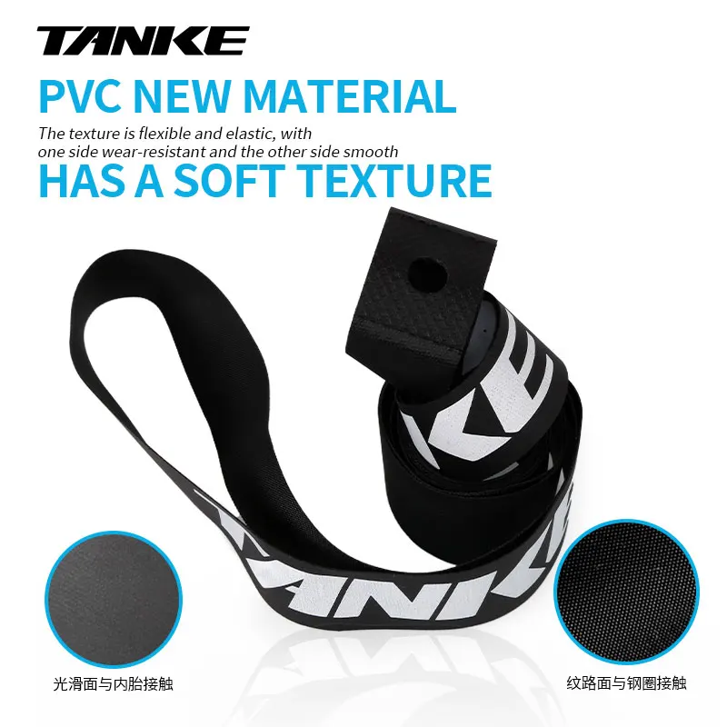 TANKE MTB Road Bike Rim Tapes Premium PVC Rim Strips Puncture Proof Tapes For 26 27.5 29 Inch Tyre Tube Liner Protection Pad 2pc