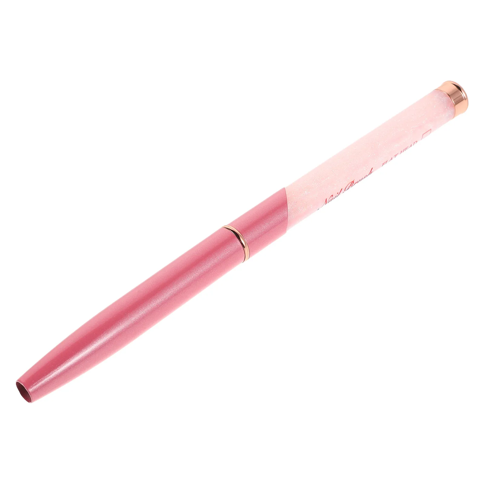 

Art Brushes Kit Builder Flat Gel Design Tools With Cap Portable Salon Home Use Carved Painting Nail Art Liner Brush Gel