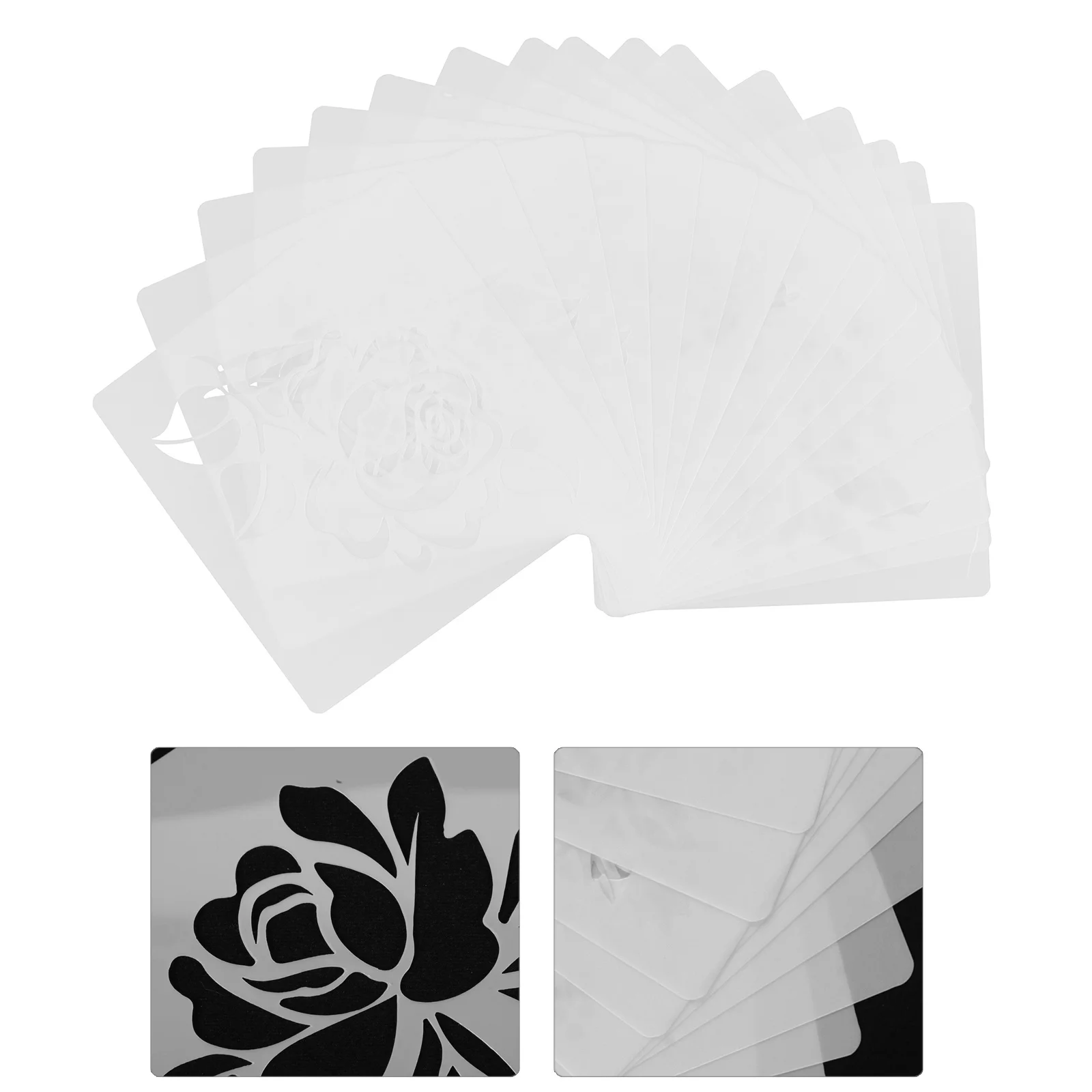 

16 Pcs Plant Flower Stencils for Garden Fence White Pet Faux Floral Arrangements