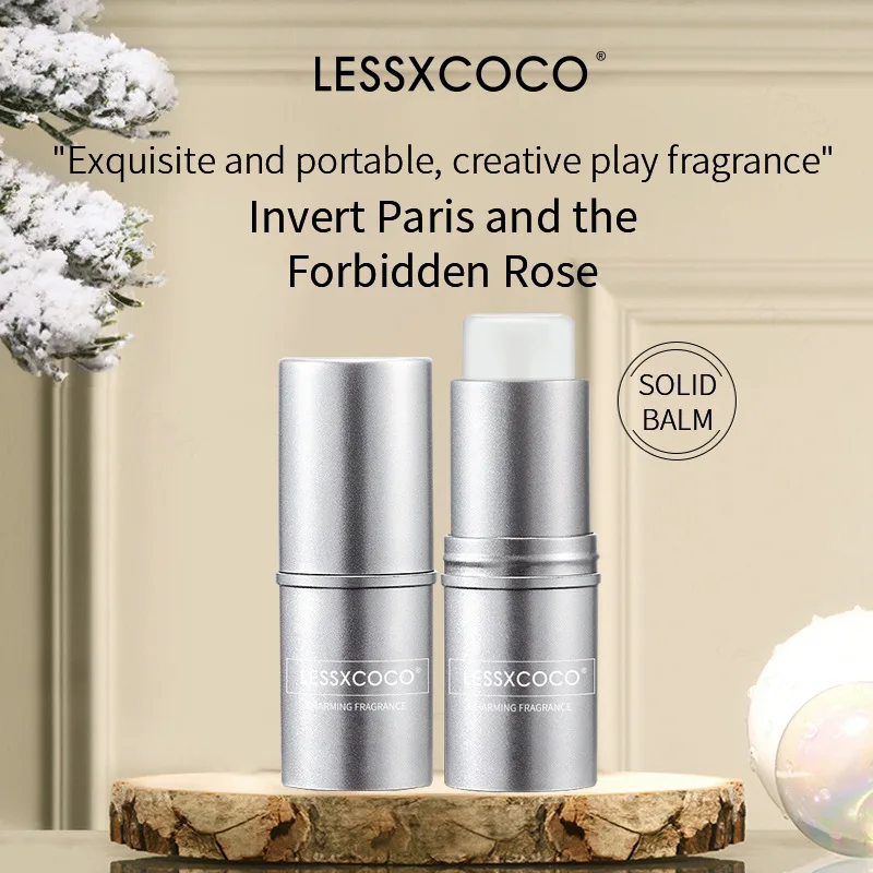 1 pcs LessxcocoSolid perfume stick exquisite and portable creative play fragrance invert paris and the forbidden rose