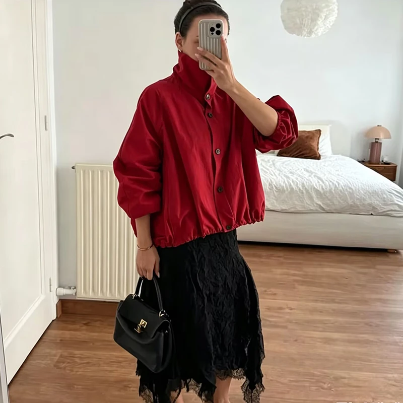Jackets & Coats Women's Spring 2026 Fashion Loose Elegant Women's Warm Spring Jackets Unique Youth Travel Street Outerwear Coats