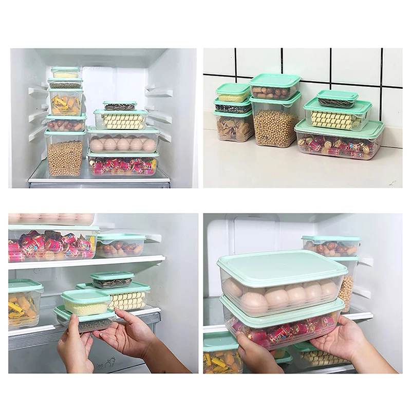 1Pcs Refrigerator Storage Box Frozen Meat Storage Box Food Packaging Box Food Grade Refrigerator Special Arrangement