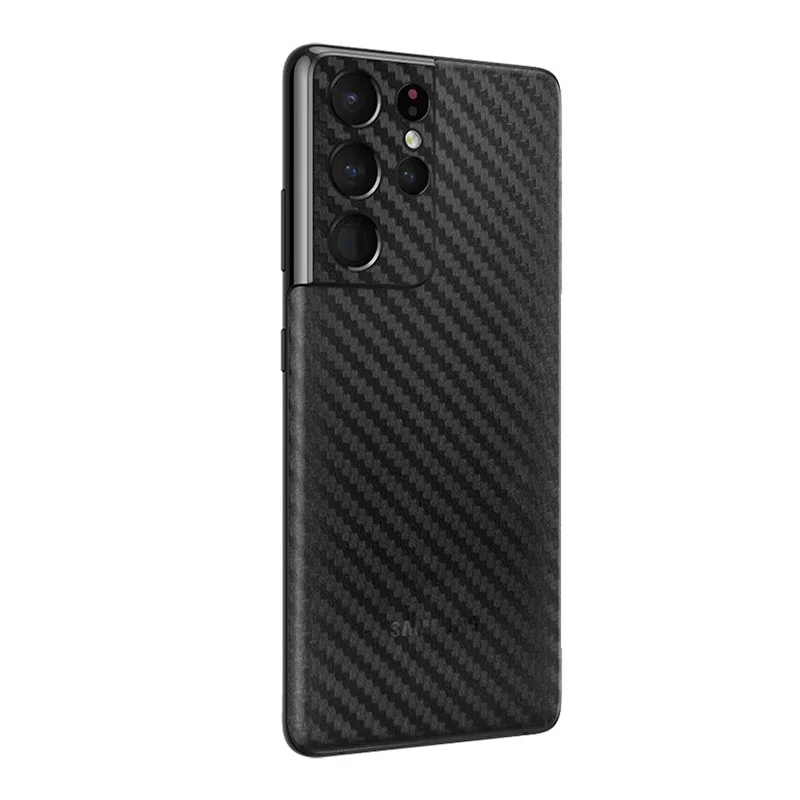 3D Carbon Fiber Phone Back Sticker For SAMSUNG Galaxy S24 Ultra S23+ S22 Note 20 Ultra S21 Plus S20 FE Note 10+ S10 S9 Plus Film