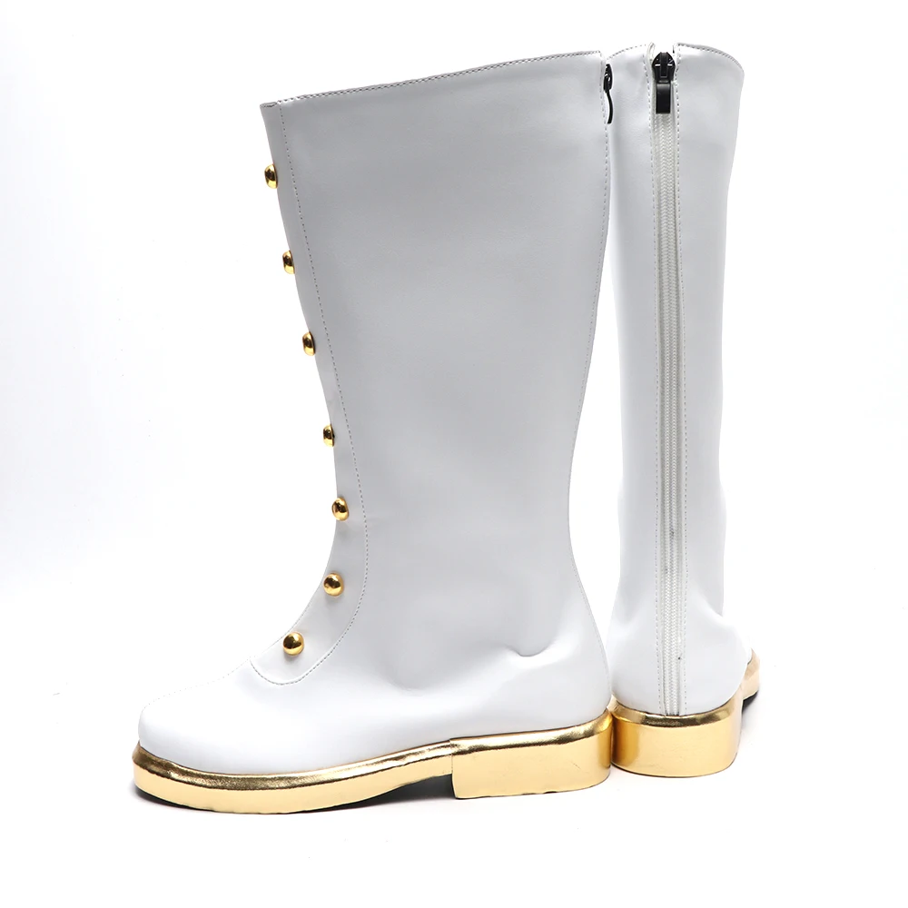 Game Ensemble Sterren Tori Himemiya Cosplay Kostuum Schoenen Laarzen Fine Team Uniform Schoenen Man Vrouw Wit