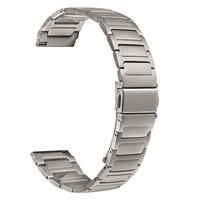 For Imilab KW66 Watch Band Adjustable Titanium Color Stainless Steel Metal Watch Strap