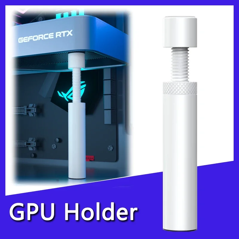 Aluminum GPU Holder Vertical Telescopic Rotating Stand Magnetic Bracket Video Card Holder Graphics Card Bracket Support 26-120mm