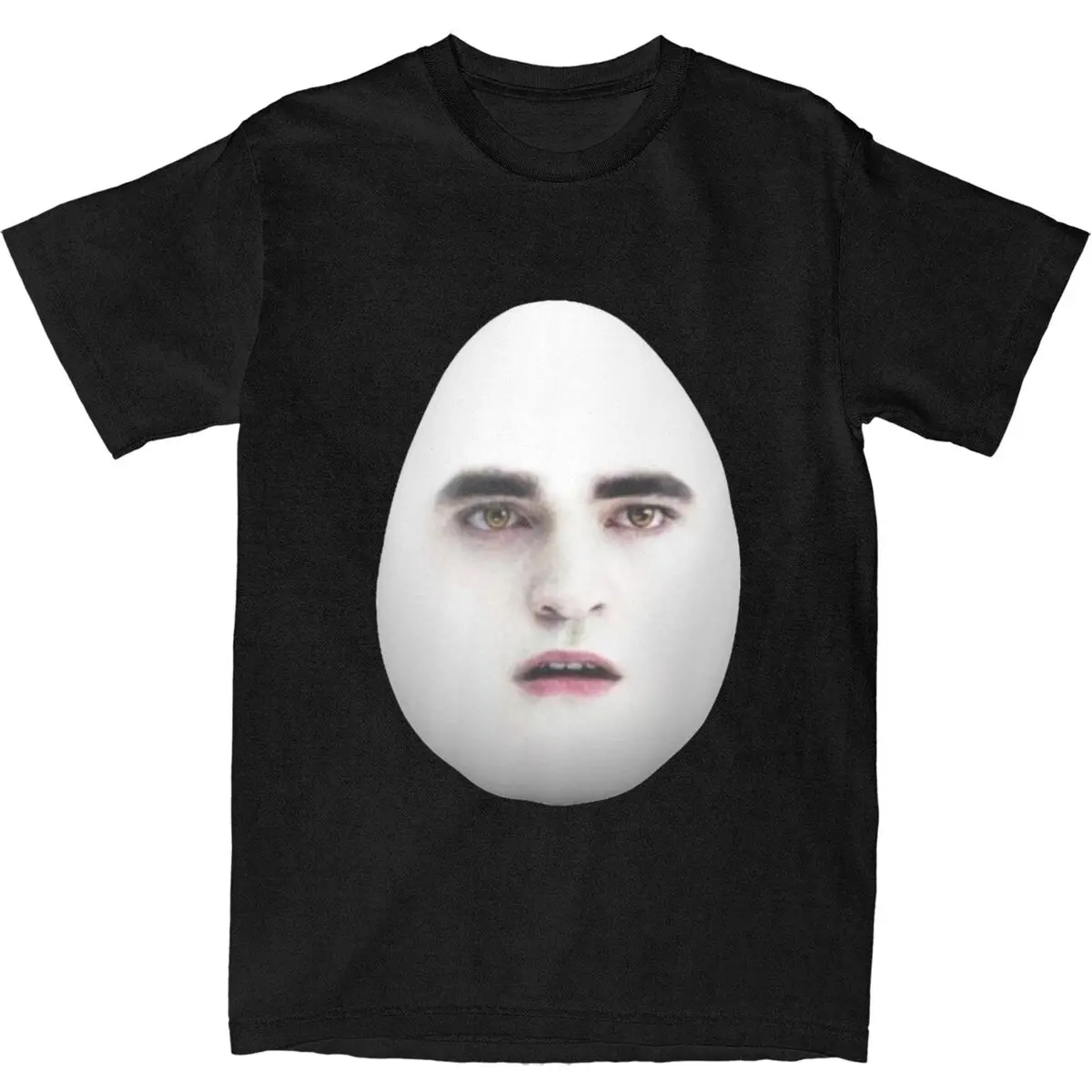 T Shirt Twilight Eggward Funny Meme Cotton T-Shirts Edward Cullen Parody Robert Pattinson Humor Tshirt Y2K Short Sleeve Top Tees