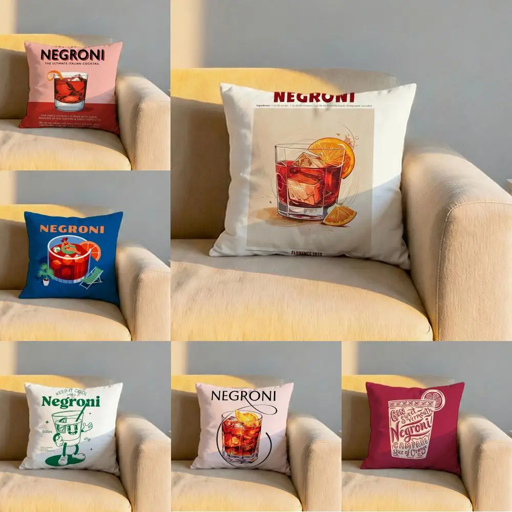 Negroni Cocktail Cushion Cover Soft Reversible & Durable Pil