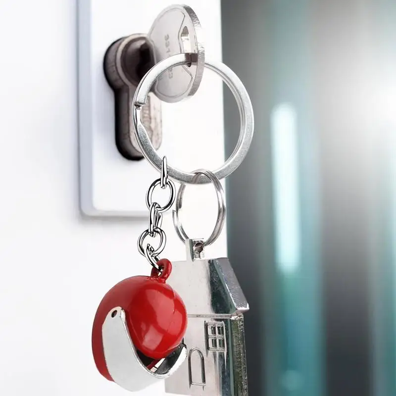 Mini porte-clés de casque de moto, porte-clés de voiture, pendentif de sac portable, décoration automatique
