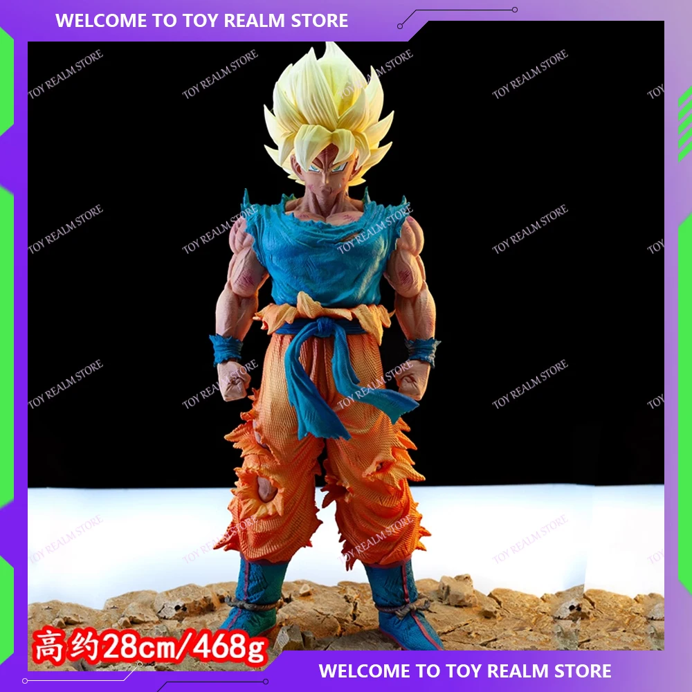 28CM Dragon Ball Z Goku Anime Figures VF Goku Figurine Model PVC Statue Action Figurine Collectible Desk Decoration Toy Gift