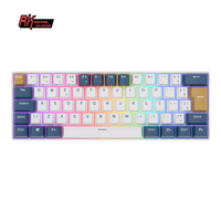 RK61 RK ROYAL KLUDGE Wired Brazilian Portuguese Mechanical Keyboard RGB Backlit Gamer Keyboards 61 Key Mini Hot-swappable