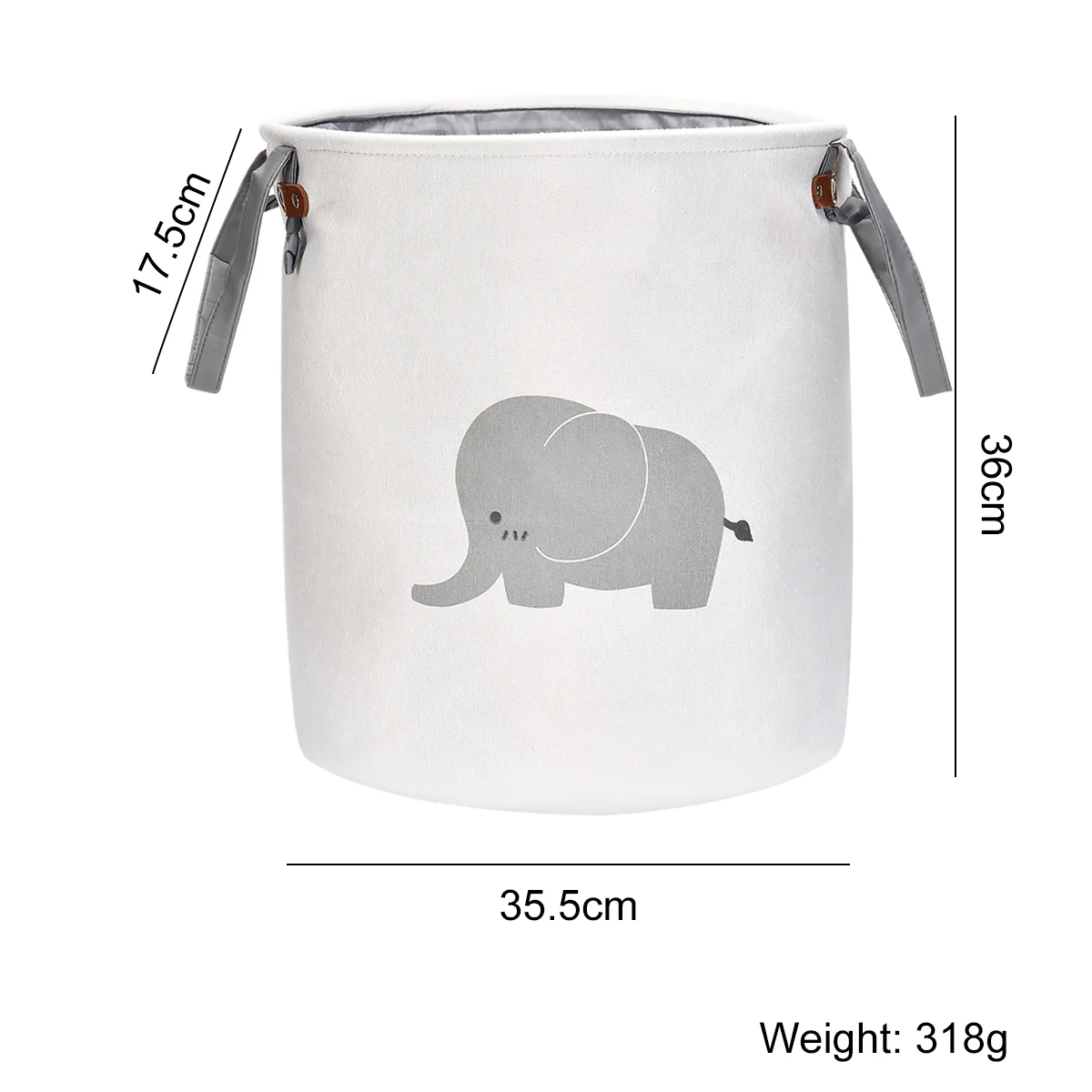 Washing Dirty Clothes Laundry Basket Thicken Canvas Baby Toy Hamper Bin Storage Bag Box Fabric Waterproof Laundry Folding Bag