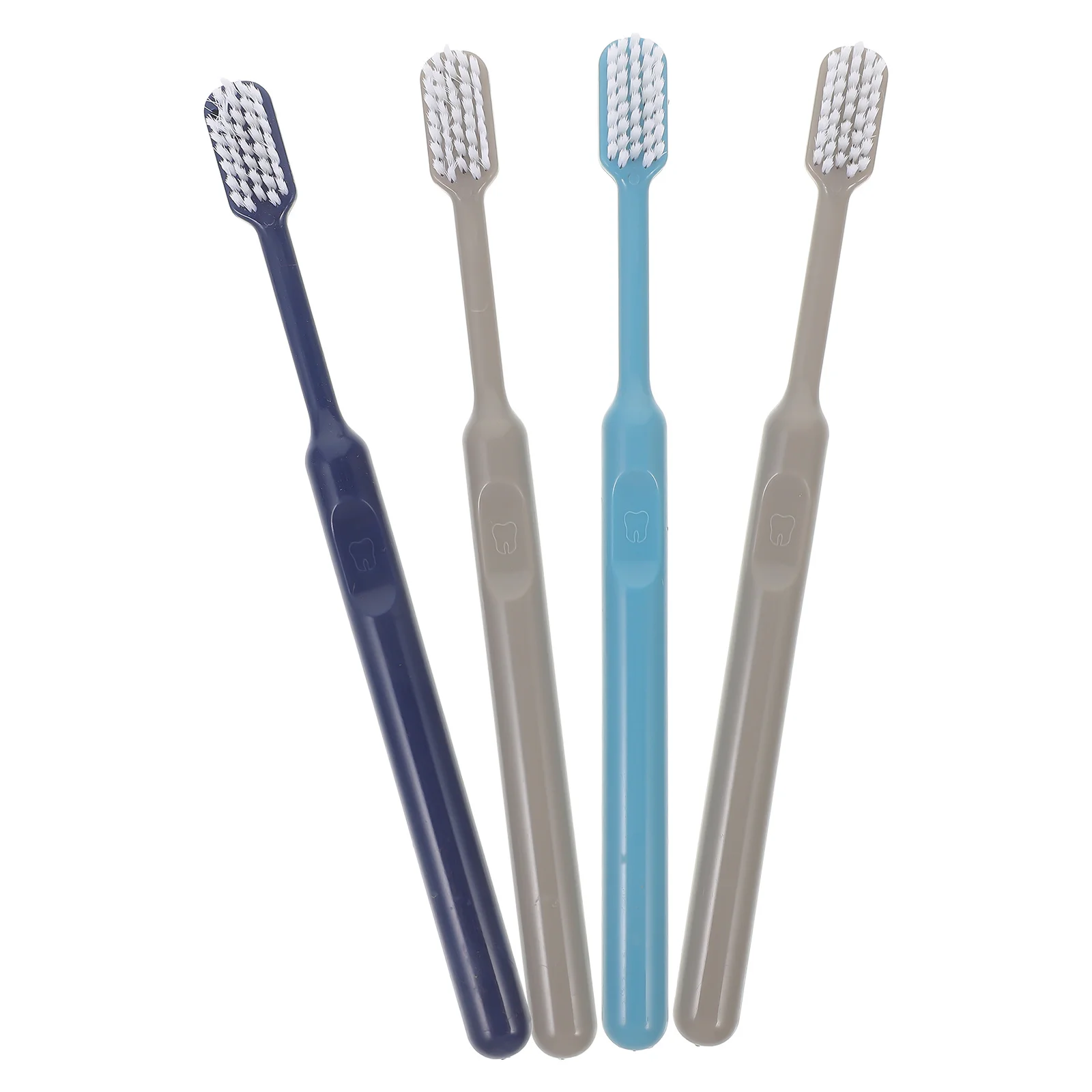 

4Pcs Soft Hair Toothbrush Adults Long Handle Manual Toothbrush Home Travel Oral Care Teeth Cleaning Tool Tooth Care Tool