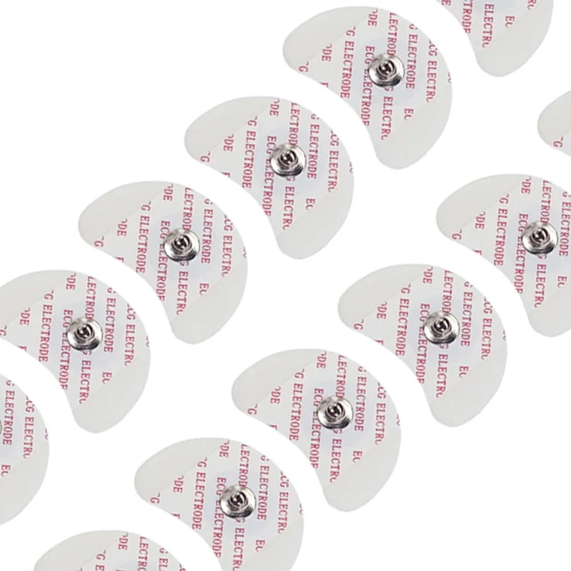 50 قطعة كل حقيبة 2439 رغوة بيضاء المتاح ECG منصات القطب التصحيح الطبي ECG EKG اكسسوارات لحجم المريض الطفل #1