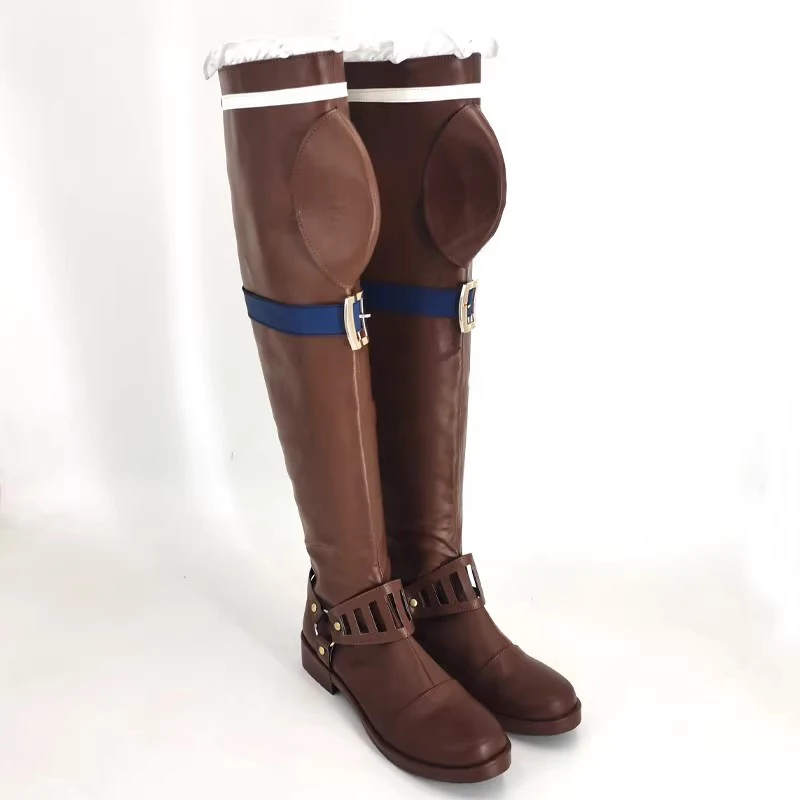 Arcane Caitlyn Kiramman Cosplay chaussures Caitlyn Cosplay bottes longues bottes femmes hommes Halloween fête carnaval Roleplay