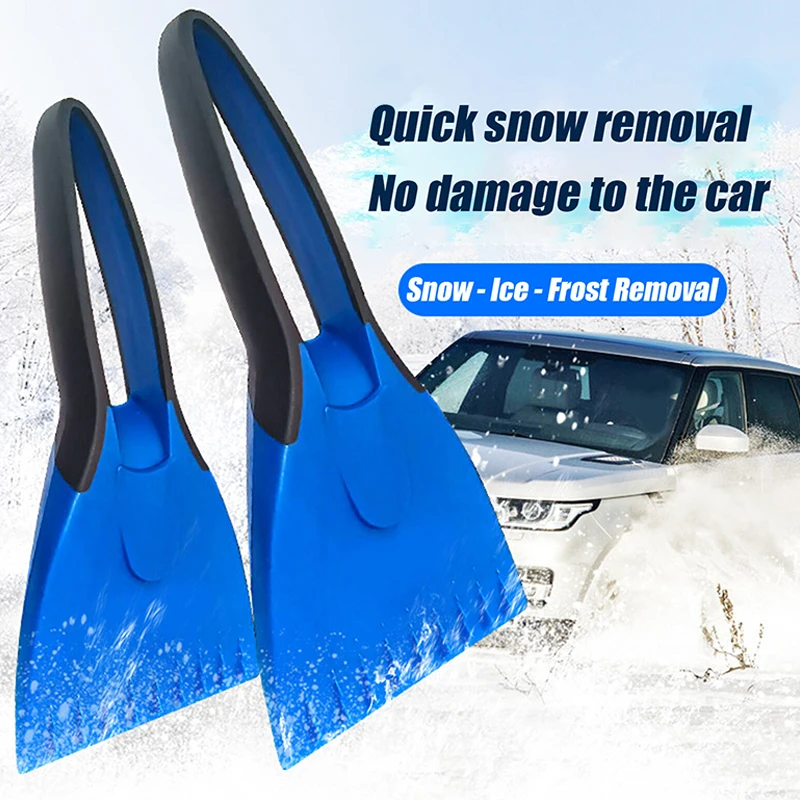 Silicone Car Ice Scrapers Car Snow Brush Soft Non-slip Handle Ice Scraper Windshield Snow Shovel Removal Car Winter Accessories