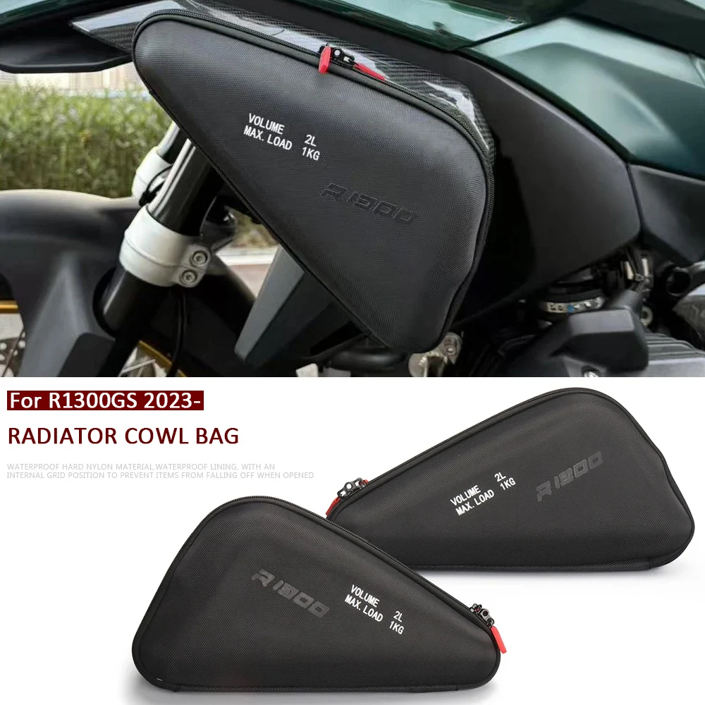 

Radiator Cowl Bag 2L For BMW R1300GS R1300 GS R 1300 GS 2023 2024 2025 r1300gs Motorcycle Accessories Side Fairing Tool Bag