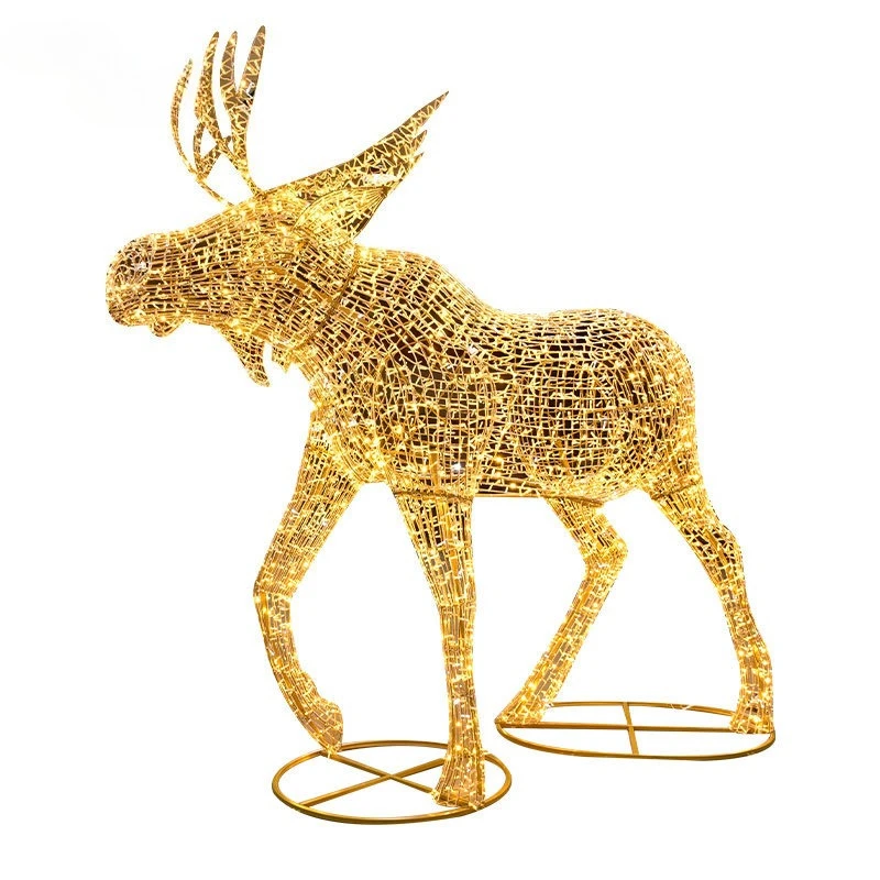 Waterproof flash Christmas deer source Christmas outdoor decorative lights