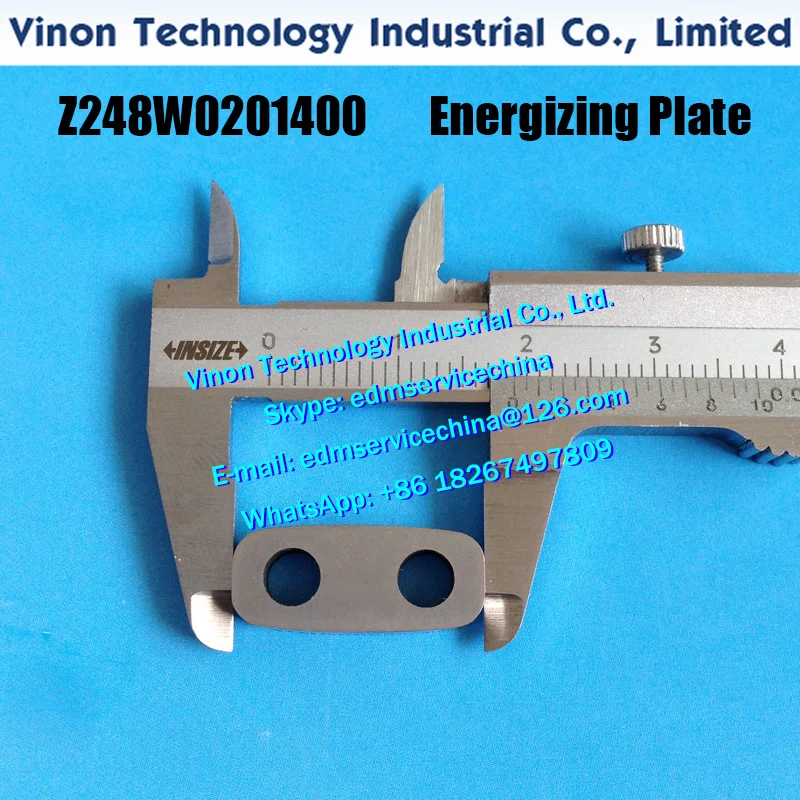 

Z248W0201400 Power Feed Contact 23.06.026 U&L Current Supply Z248W0/201400 EDM Energizing Plate for Makino DUO43,DUO64,SP43,SP64