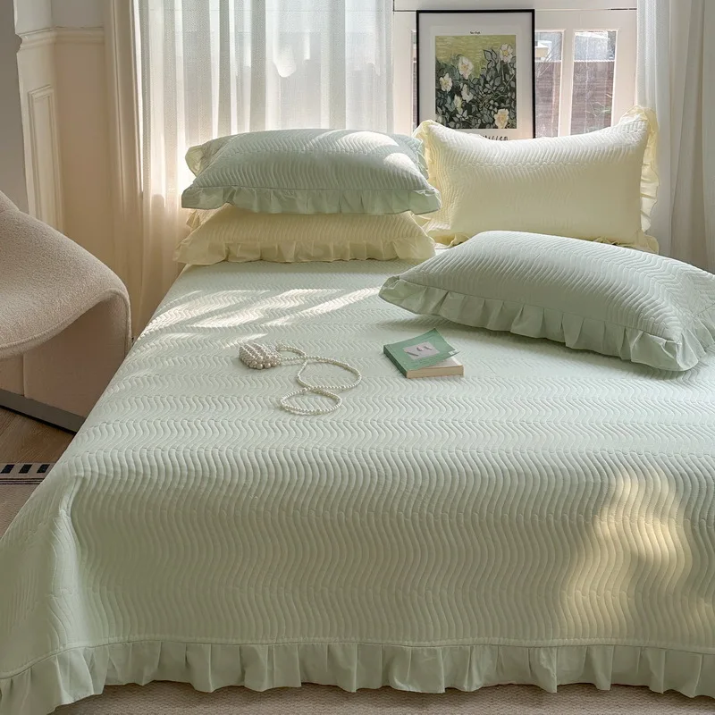 

3Pcs A-Class Cotton Summer Sheets Set with Pillowcases, Cool Soft Bed Sheets , Air-Conditioned Single Sheet Double Bed Sheets