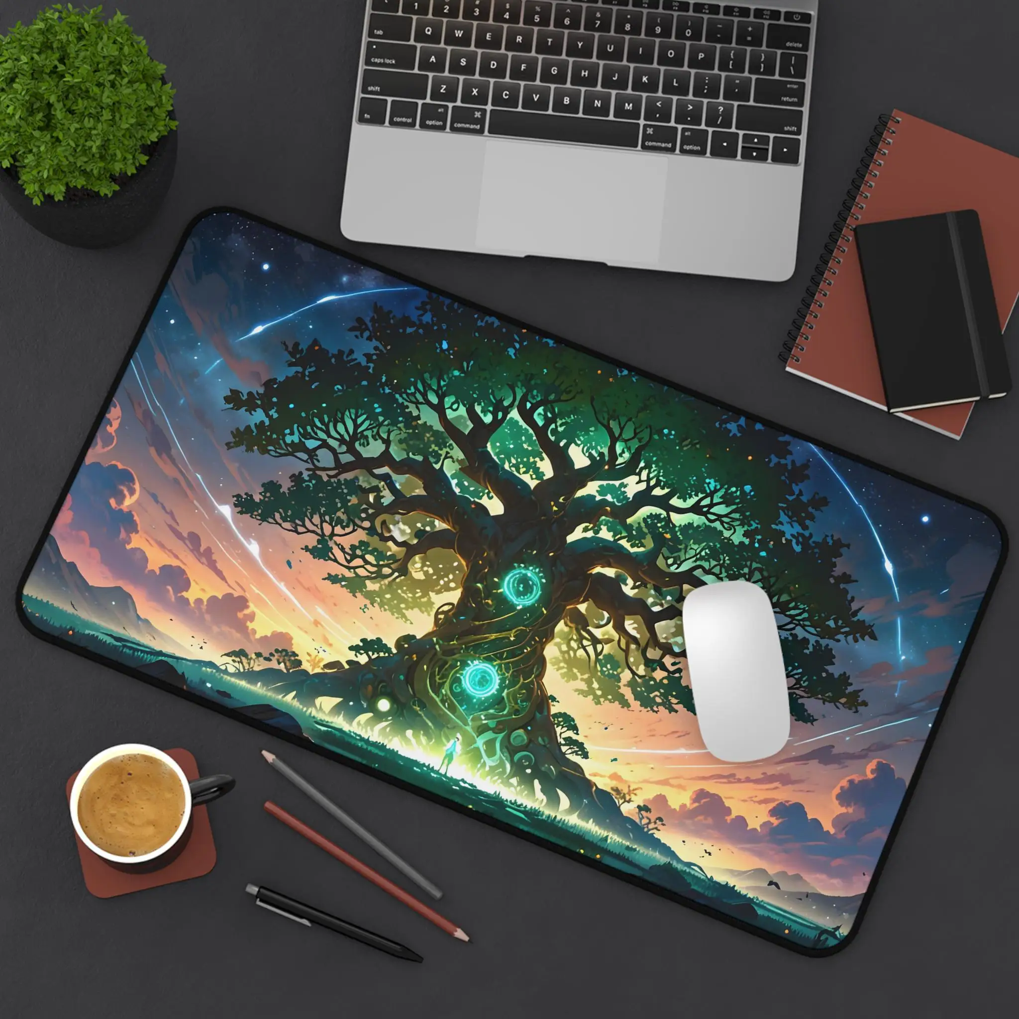 

Heart of The Forest Table Mat, Tree of Life Mouse Pad for Gamers, Perfect Gift for Gamers, Non-Slip Waterproof Desktop Protector