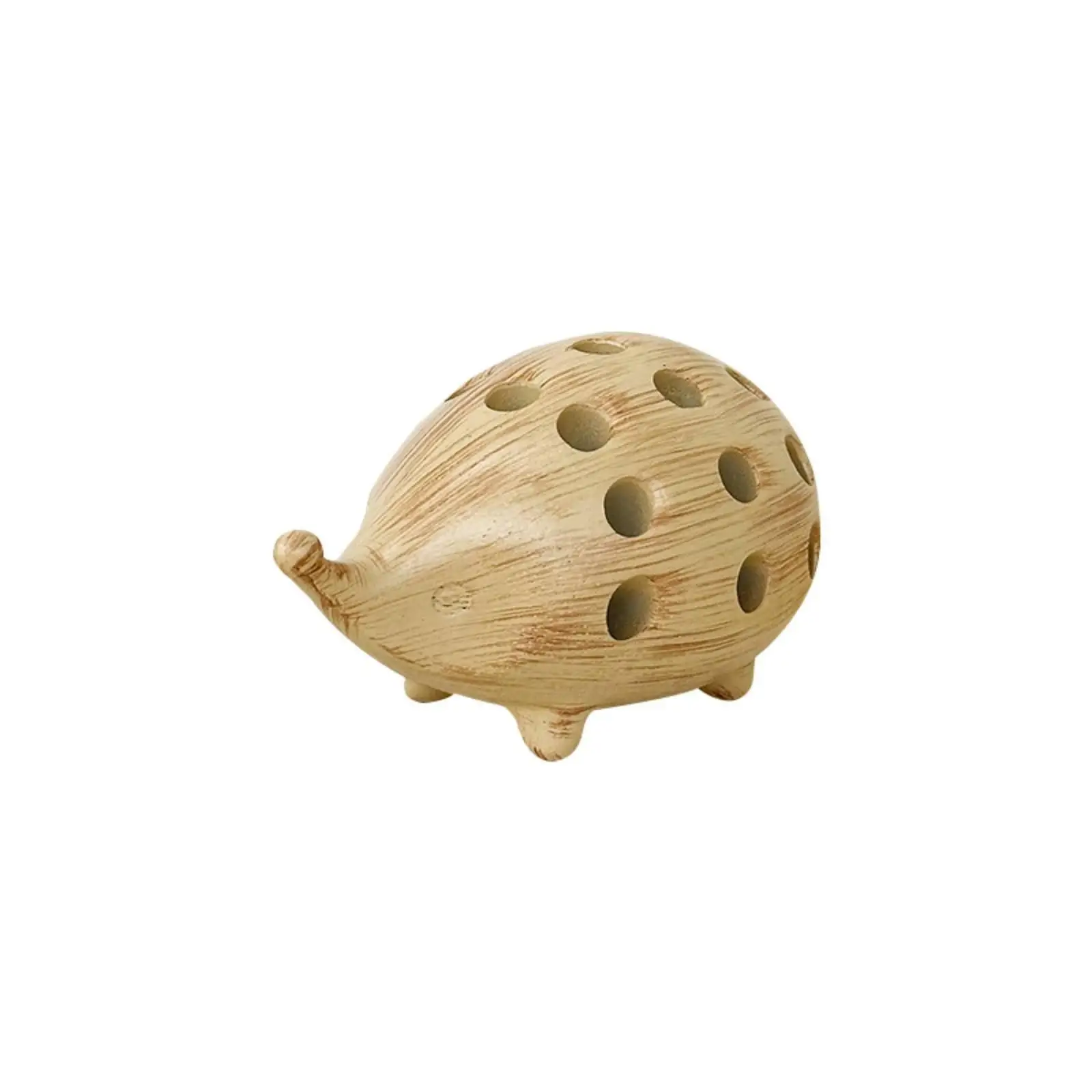 Resin Hedgehog Pen Holder Multifunction Cute Pen Case Desktop Organizer for Children School Workspace
