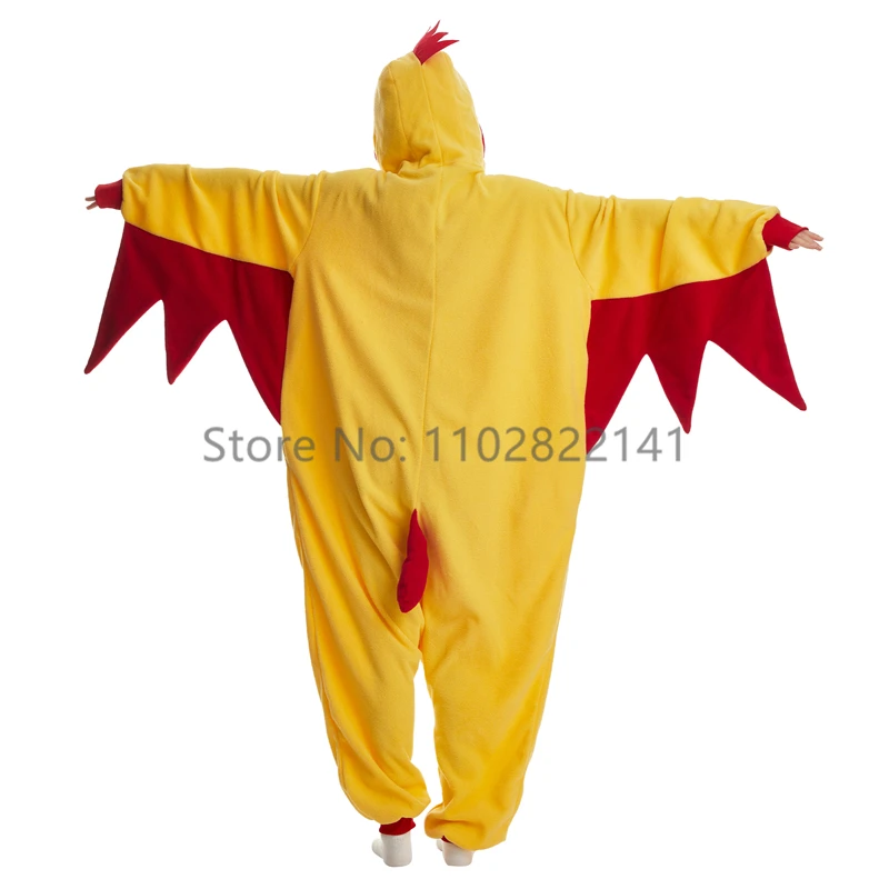 Favofans Adult Kigurumis Pyjamas Halloween Onesie Rooster For Women Men Cartoon Pajama Homewear Cosplay Costume
