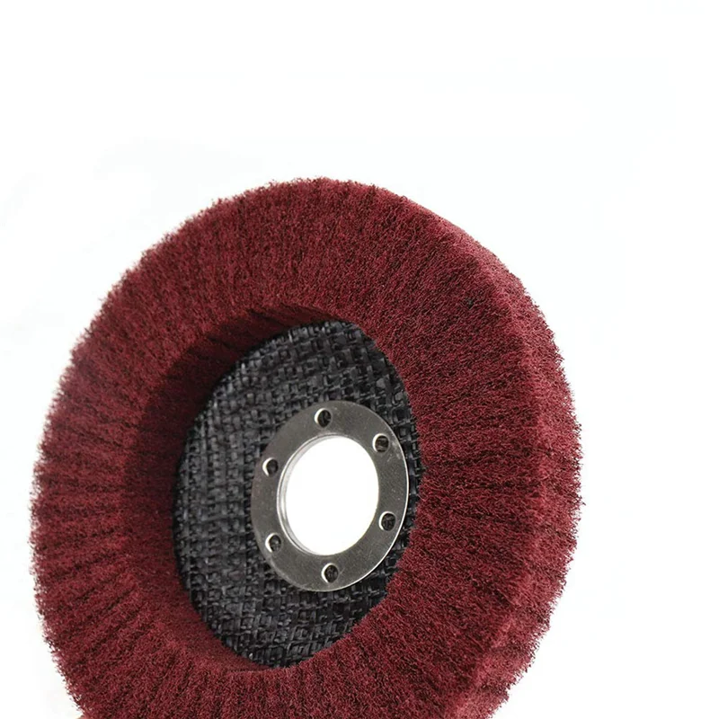 AC88-15Pcs 4 Inch Nylon Fiber Flap Disc Polishing Grinding Wheel,Scouring Pad Buffing Wheel For Angle Grinder