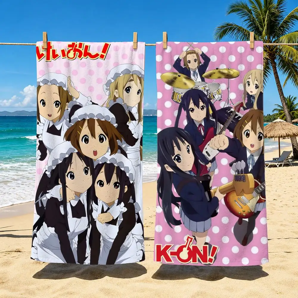 Anime K-K-ON! Towel Towel beach towel, quick drying absorbent bath towel for Swim,Gym,Camping,Outdoor hot