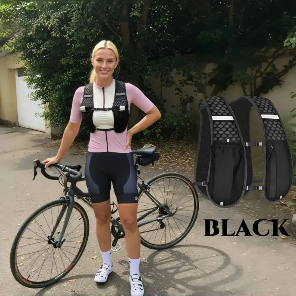 Waterproof Reflective Running Vest Pack Breathable Adjustable Running Hydration Vest Bag Multifunctional Convenient
