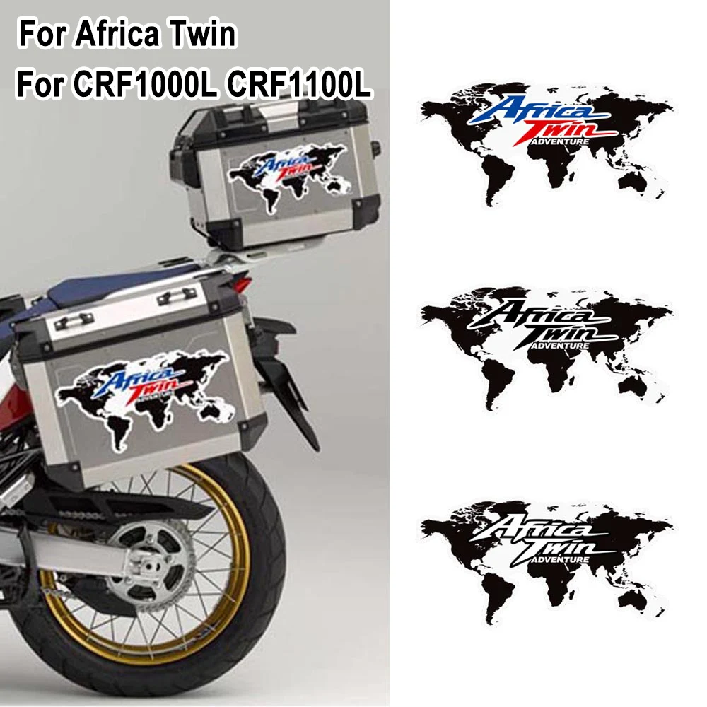 Motorcycle For Honda Africa Twin CRF1000L CRF1100L CRF 1000 1100 L Trunk Luggage Cases Panniers Stickers Decals